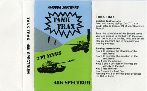 Tank Trax box art for ZX Spectrum